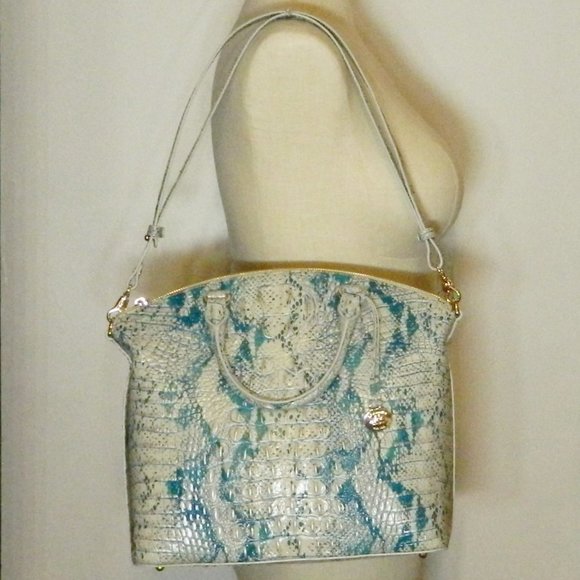 Brahmin $345 Large Duxbury Satchel Mesmerized Melbourne NWT! - Picture 3 of 7